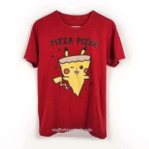 Pizza Pizza Pikachu Parody T-shirt / Women's Medium Or‎ Youth Large 38" Chest